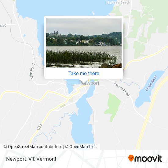 Mapa de Newport, VT