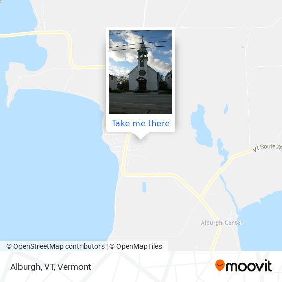 Alburgh, VT map
