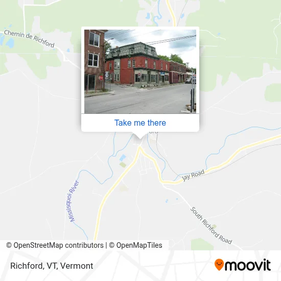 Richford, VT map