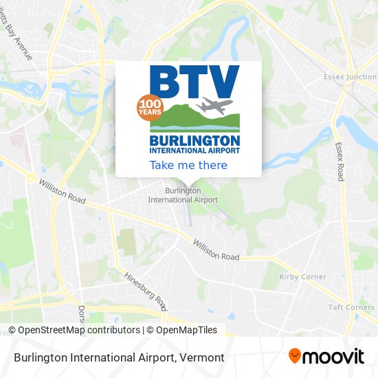 Burlington International Airport map