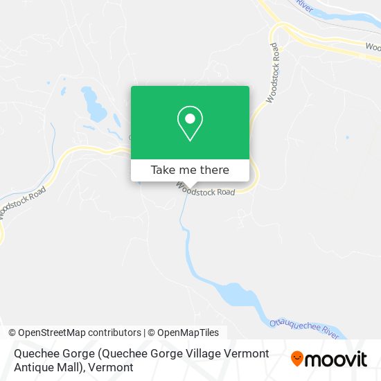 Quechee Gorge (Quechee Gorge Village Vermont Antique Mall) map