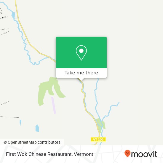 Mapa de First Wok Chinese Restaurant, 100 VT-100 West Dover, VT 05356