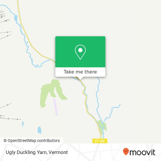 Mapa de Ugly Duckling Yarn, 114 Route 100 West Dover, VT 05356