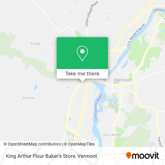 King Arthur Flour Baker's Store map