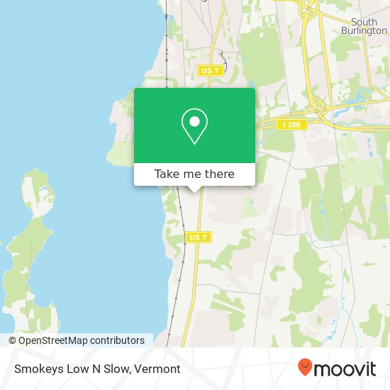 Mapa de Smokeys Low N Slow, 7 Fayette Dr South Burlington, VT 05403