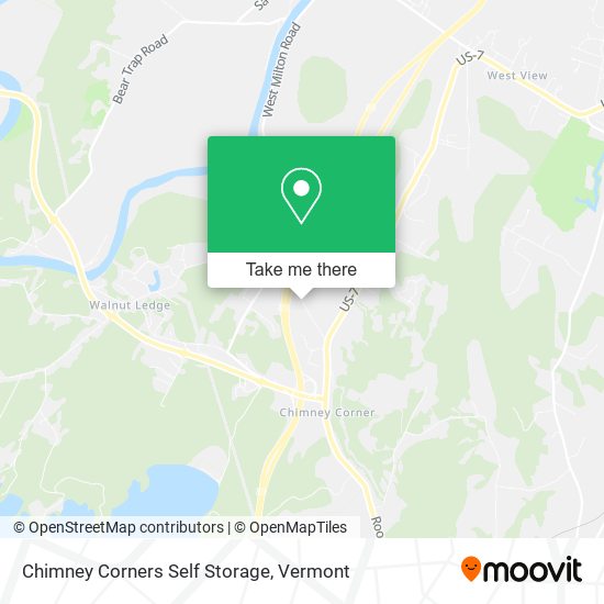 Chimney Corners Self Storage map