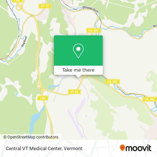 Central VT Medical Center map