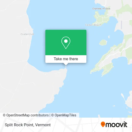 Split Rock Point map
