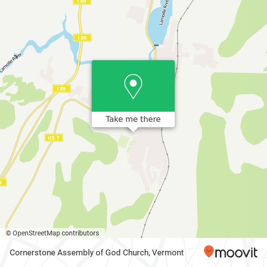 Cornerstone Assembly of God Church map