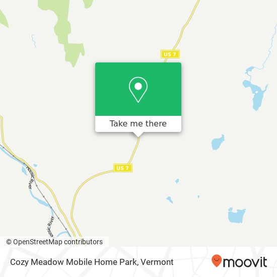 Cozy Meadow Mobile Home Park map