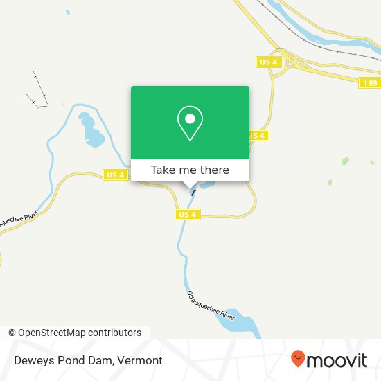 Mapa de Deweys Pond Dam