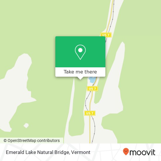 Emerald Lake Natural Bridge map