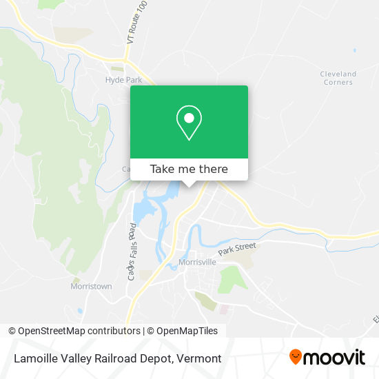 Lamoille Valley Railroad Depot map