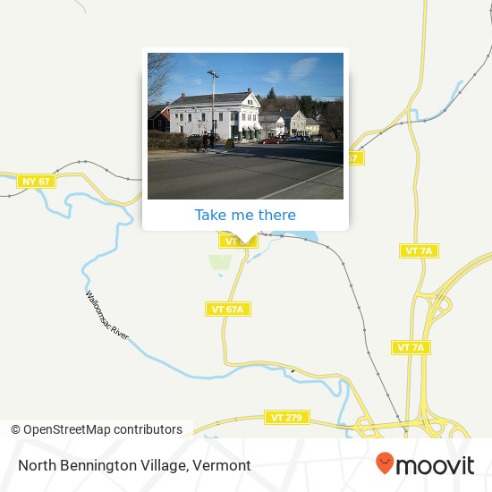 North Bennington Village map
