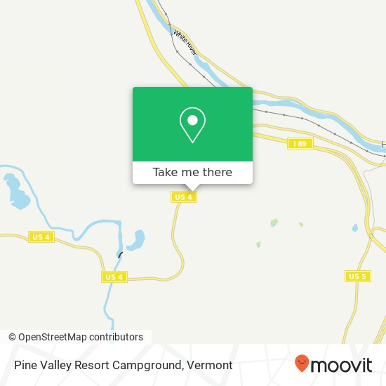 Pine Valley Resort Campground map