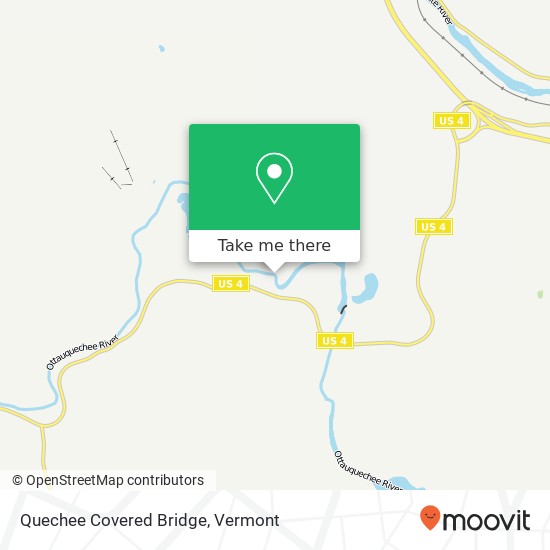 Quechee Covered Bridge map