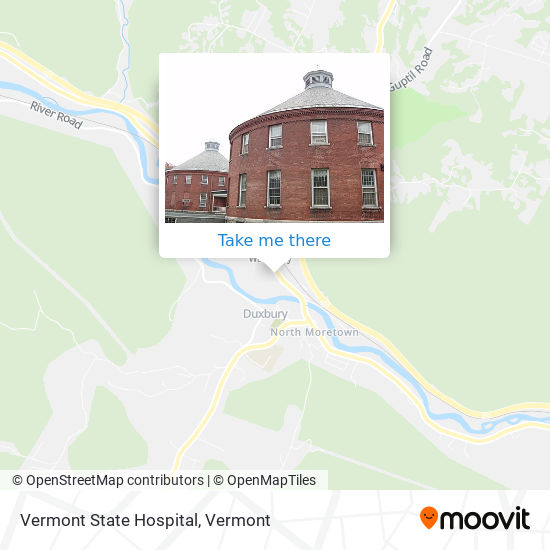 Vermont State Hospital map