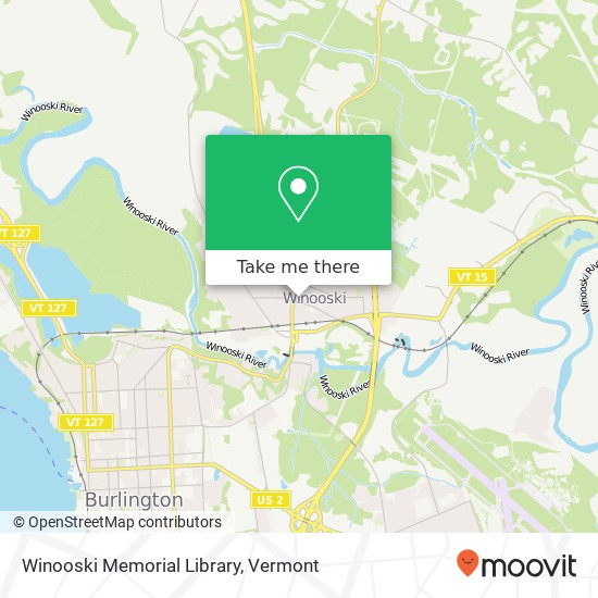 Winooski Memorial Library map