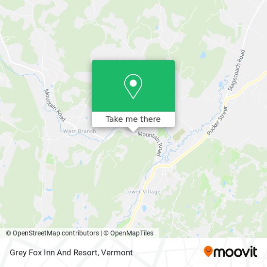 Grey Fox Inn And Resort map