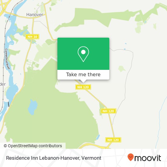 Residence Inn Lebanon-Hanover map