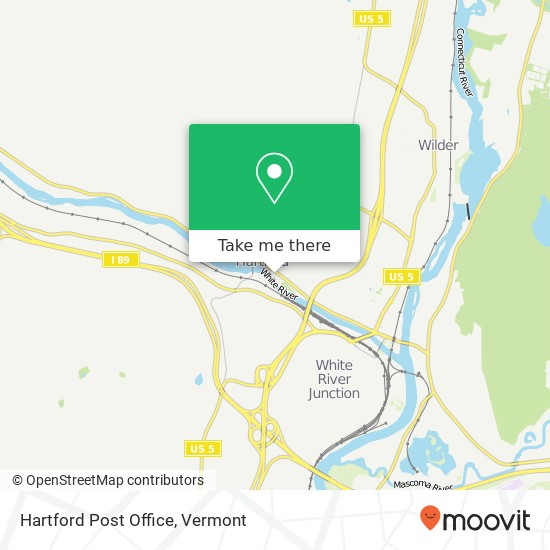 Mapa de Hartford Post Office