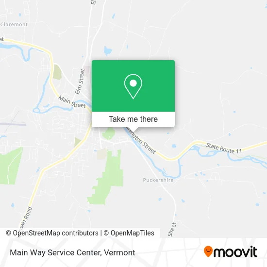 Main Way Service Center map