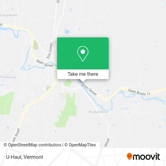 U-Haul map