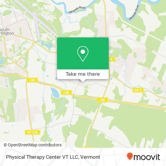 Mapa de Physical Therapy Center VT LLC