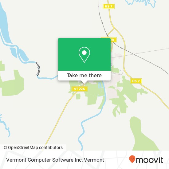 Vermont Computer Software Inc map