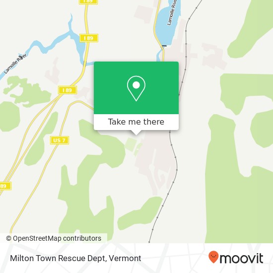 Milton Town Rescue Dept map