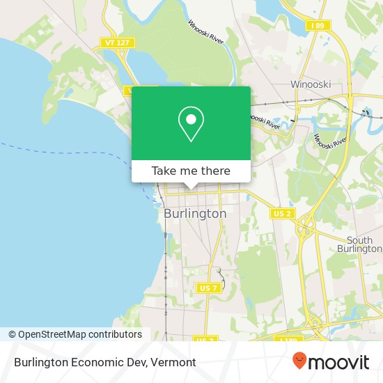 Burlington Economic Dev map