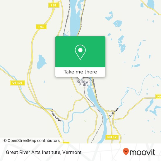 Mapa de Great River Arts Institute