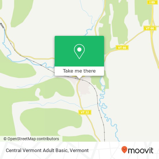 Central Vermont Adult Basic map