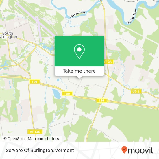 Mapa de Servpro Of Burlington