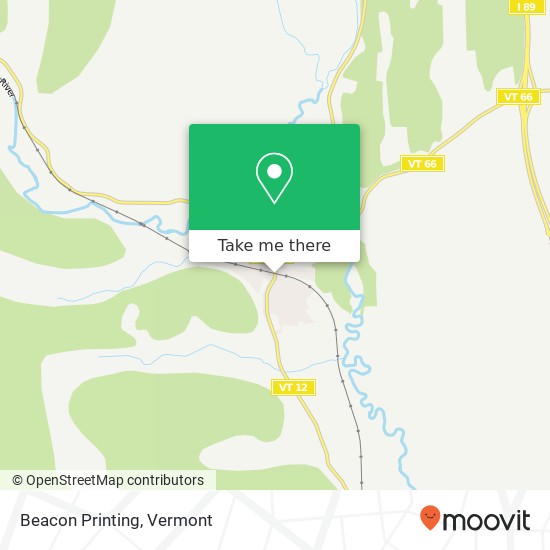 Beacon Printing map