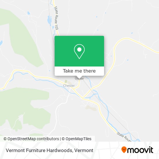 Vermont Furniture Hardwoods map