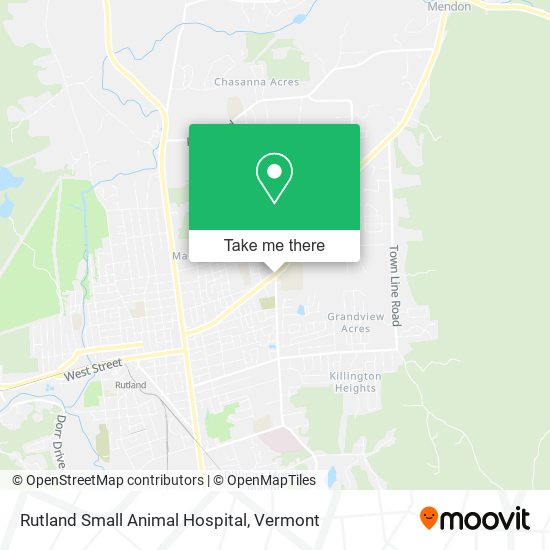 Rutland Small Animal Hospital map