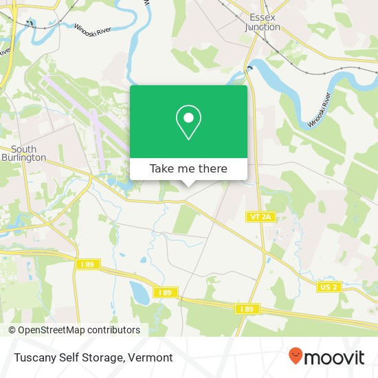 Mapa de Tuscany Self Storage