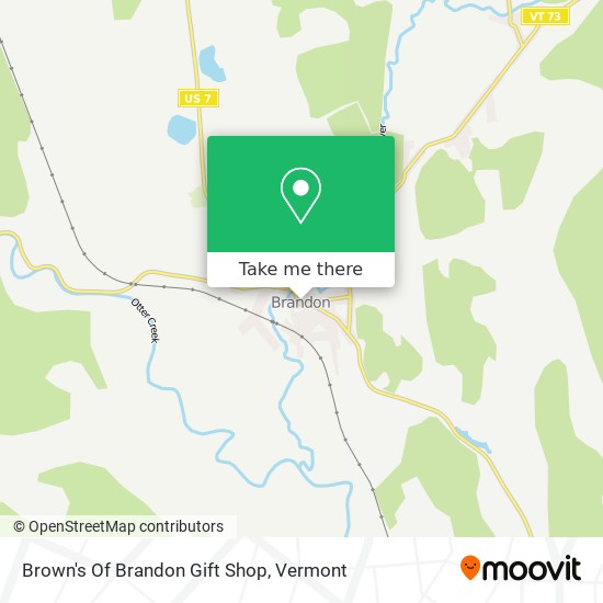 Brown's Of Brandon Gift Shop map