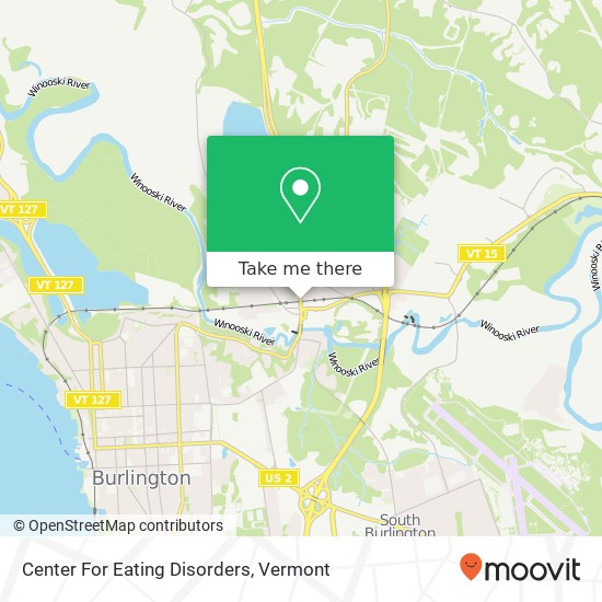 Mapa de Center For Eating Disorders