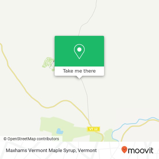 Mapa de Maxhams Vermont Maple Syrup