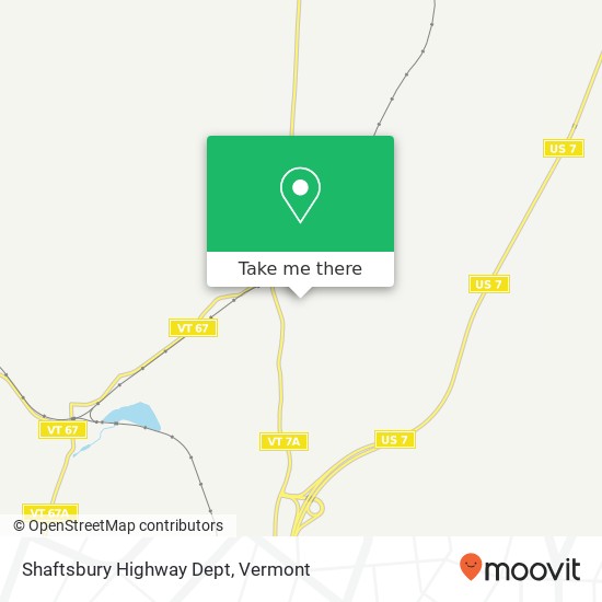 Shaftsbury Highway Dept map