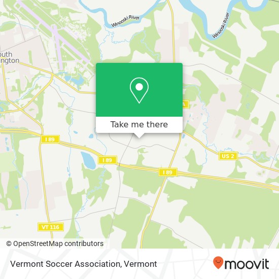 Mapa de Vermont Soccer Association