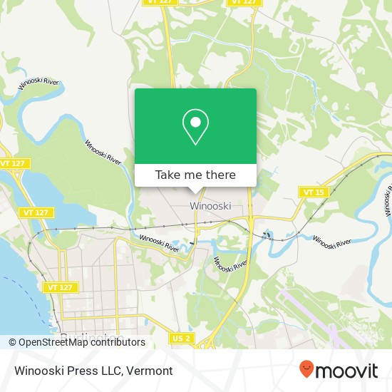 Mapa de Winooski Press LLC