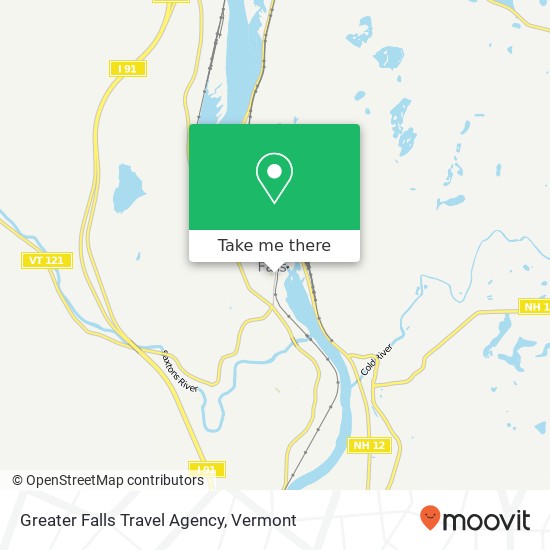 Greater Falls Travel Agency map