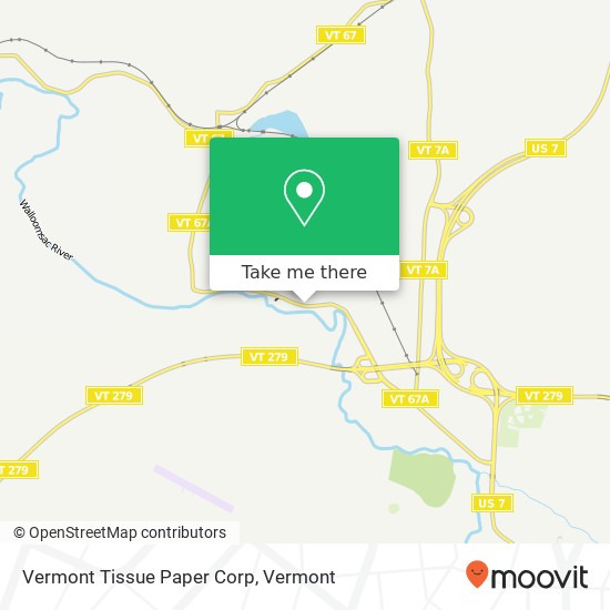 Vermont Tissue Paper Corp map