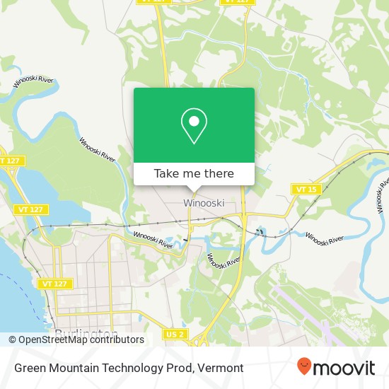 Green Mountain Technology Prod map