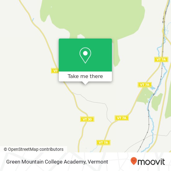Green Mountain College Academy map