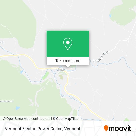 Mapa de Vermont Electric Power Co Inc