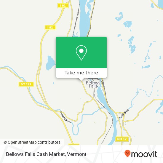 Mapa de Bellows Falls Cash Market